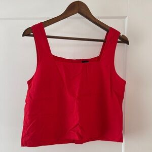 Red Gap Linen Sleeveless Women's Top